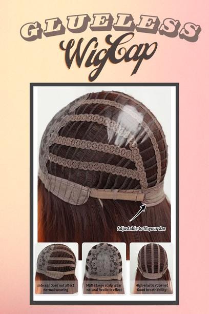 Punk Emo Multi-Colored Wig with Pink Face-Framing Bangs