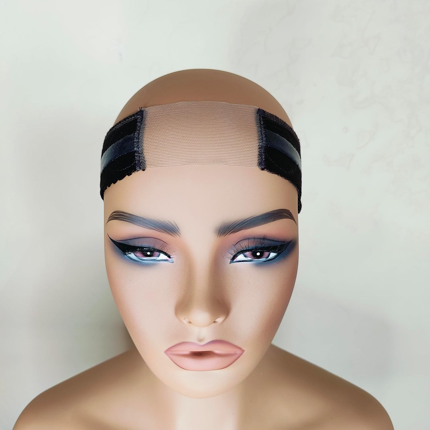 LUX GRIP Lace Wig Gripper Band - Fully Adjustable | Extra Wide Lace | For Lace Front Wigs | Non Slip for All Wigs (Brown)