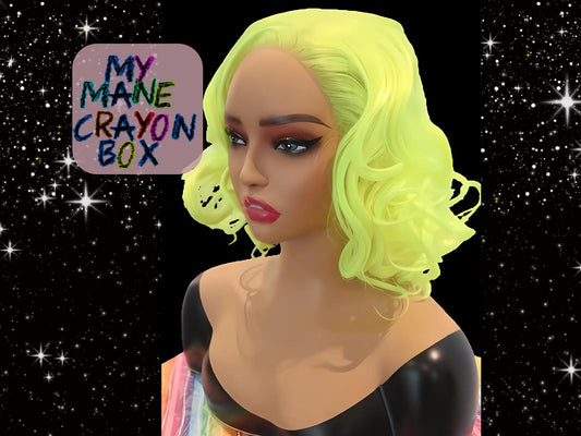 Marilyn Monroe Neon Yellow Lace front wig