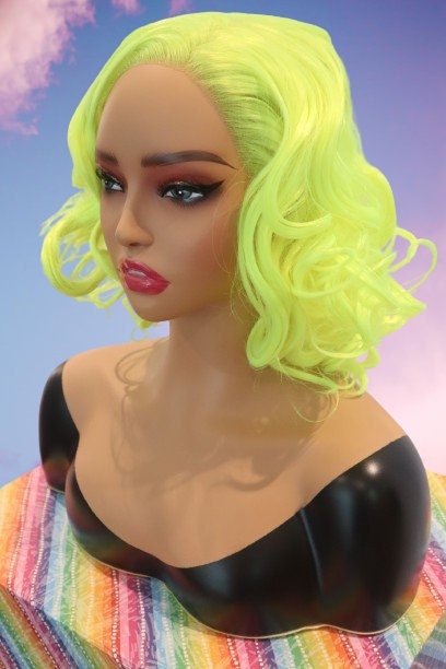 Marilyn Monroe Neon Yellow Lace front wig